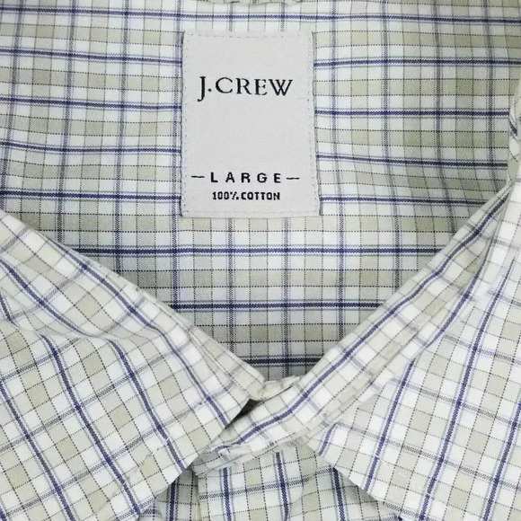 J Crew Long Sleeve Front Pocket Check Large Shirt - Picture 1 of 5